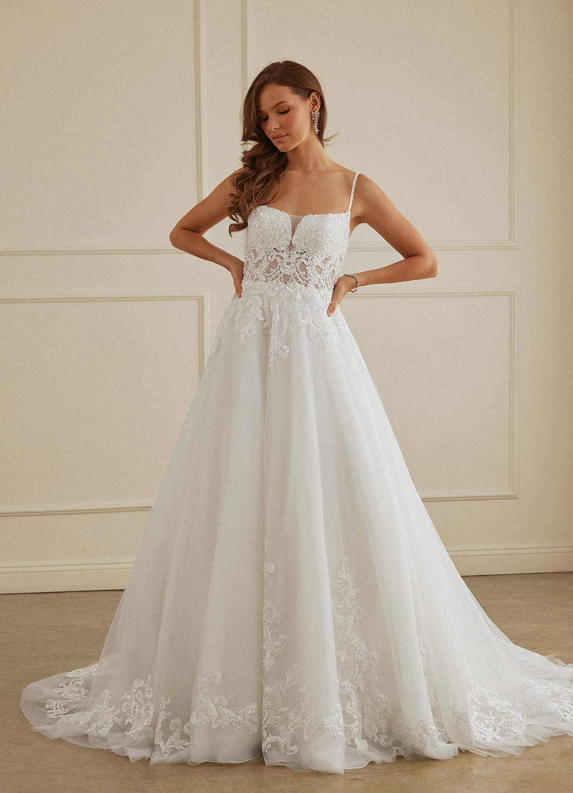 Christian Siriano Bridal for Azazie 2003 Beaded Lace Tulle A