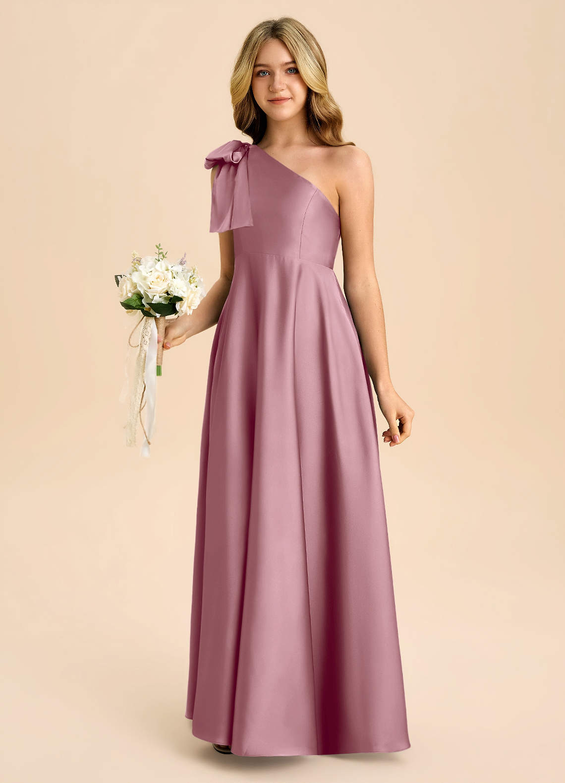 vintage junior bridesmaid dresses Azazie Penguin Colour: LIGHT PINK Want to know the Size:L (12-16) Available in Dusty Blue