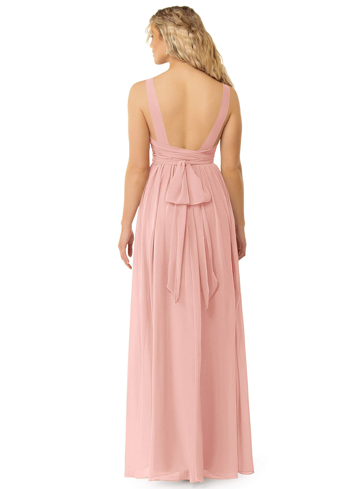 Azazie Kora Rosette Chiffon Bridesmaid Dresses | Azazie
