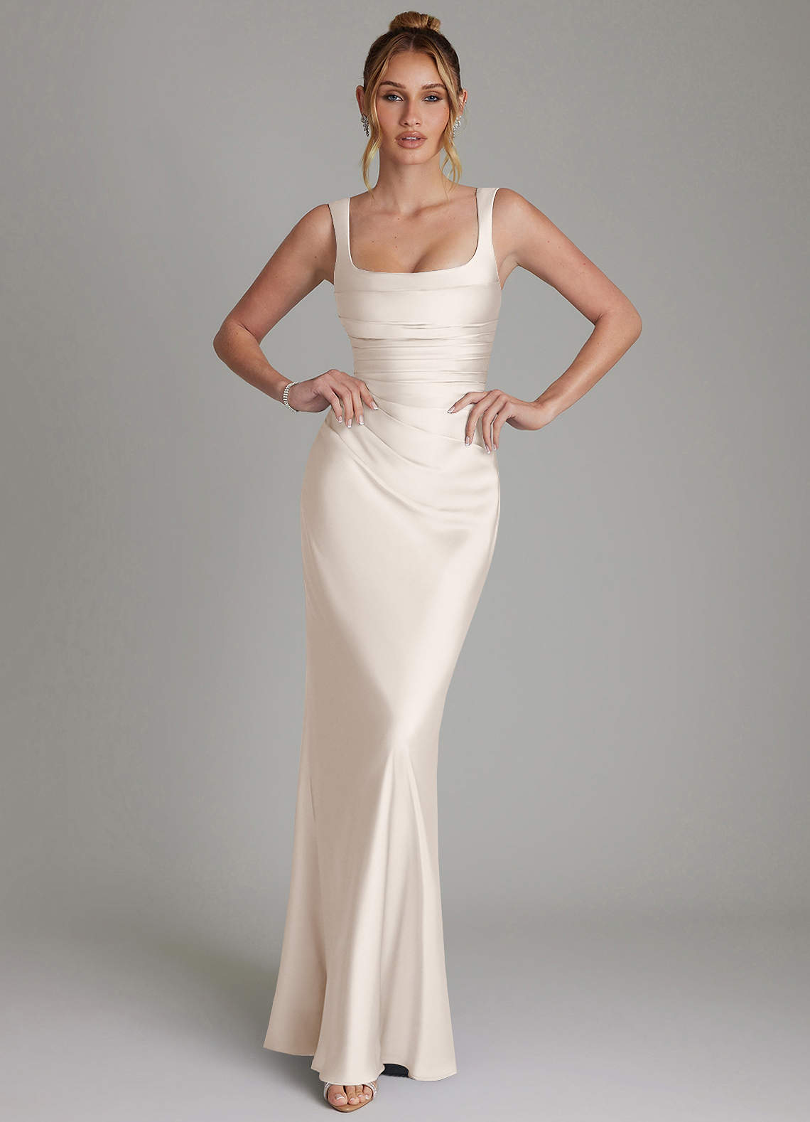fall colors dress Boxy Tank Top Vapor / SM the Hugo gown features Women's Outfit: Light Blue Color:Custom Color(Leave the color number in the note box) Lito