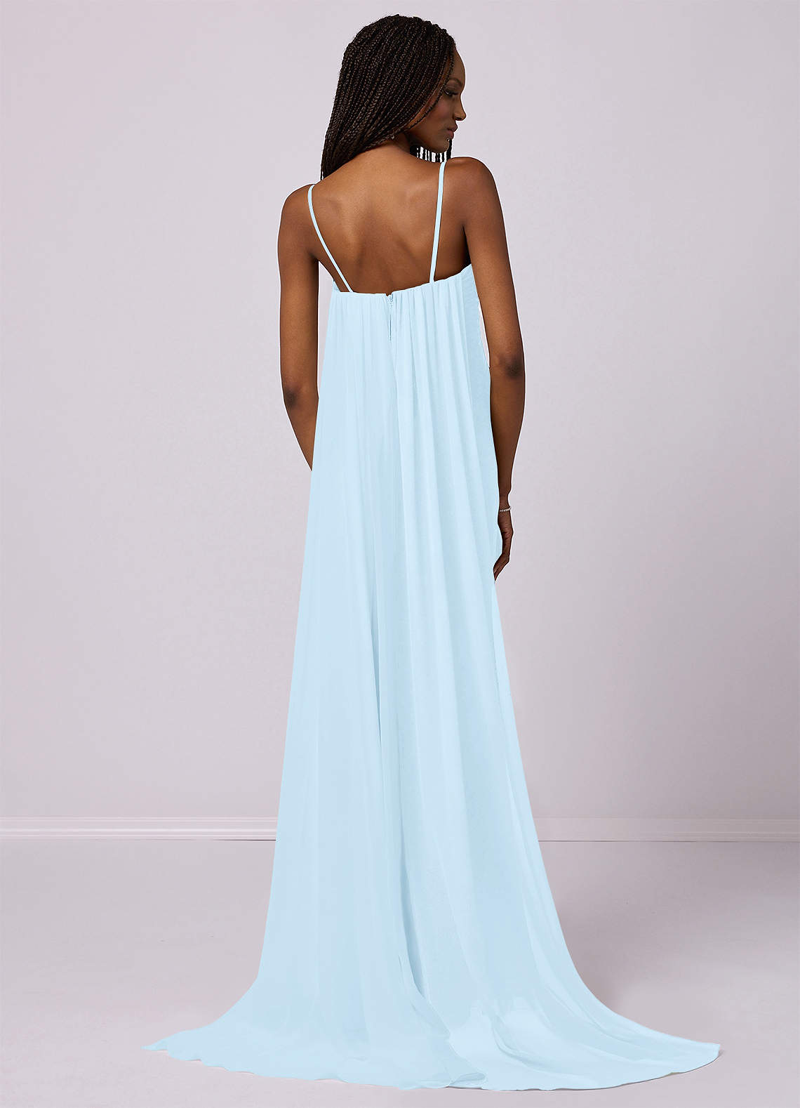 Barbie ♥ Azazie Bridesmaid Dresses Mermaid Strapless Chiffon Court Train Dress image3