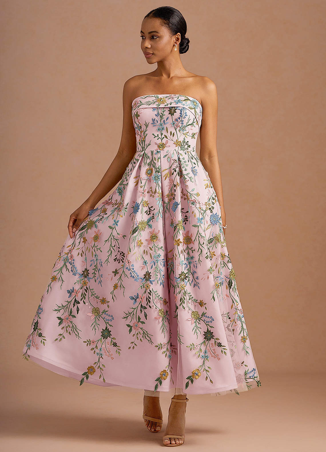 Evangeline Candy Pink Maxi Dress | Azazie