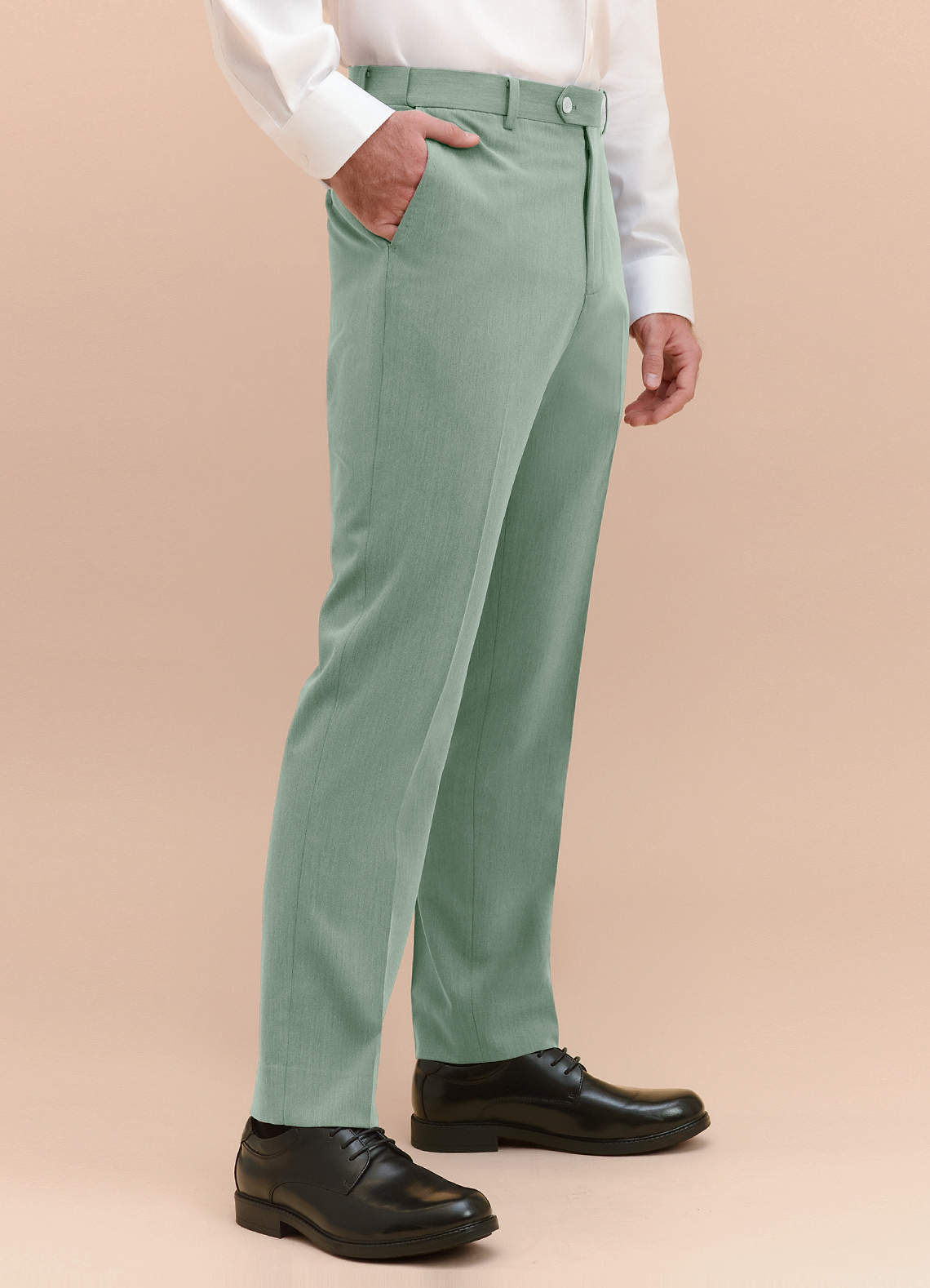 front William Dusty Sage Comfort Blend Dress Pants