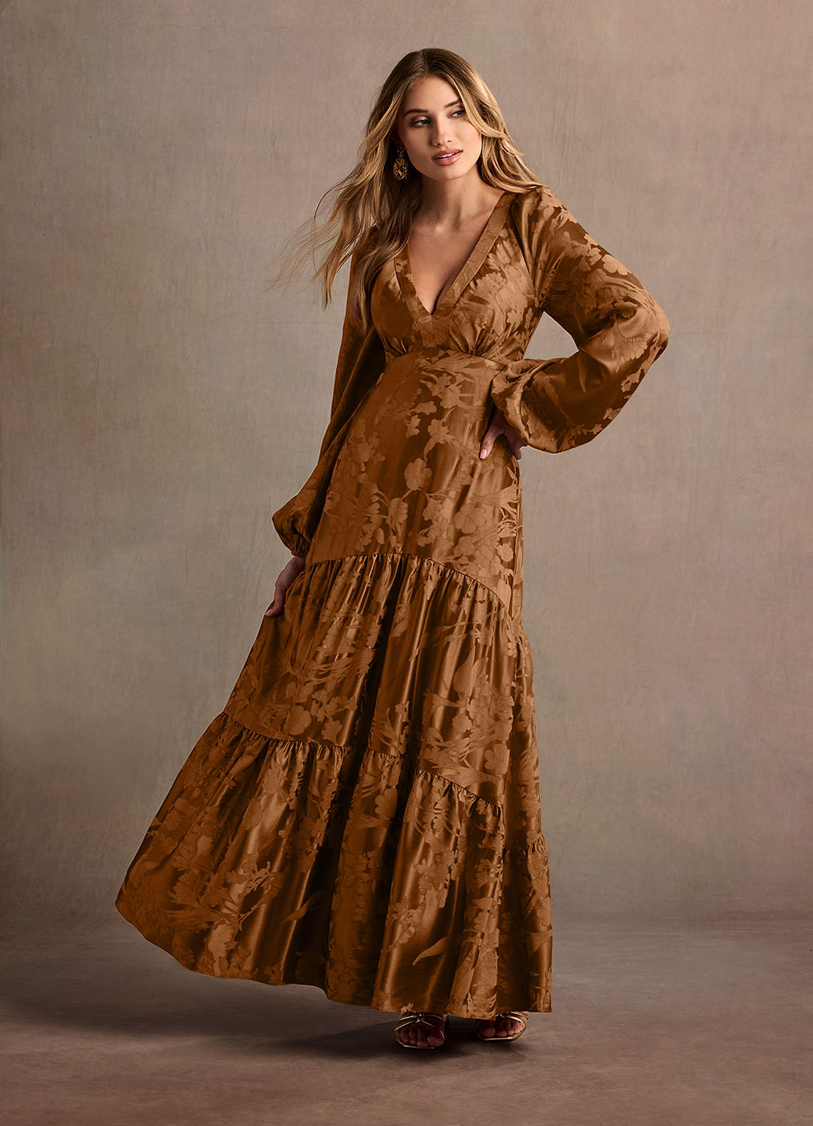 Melissa Coco Long Sleeve Maxi Dress image1