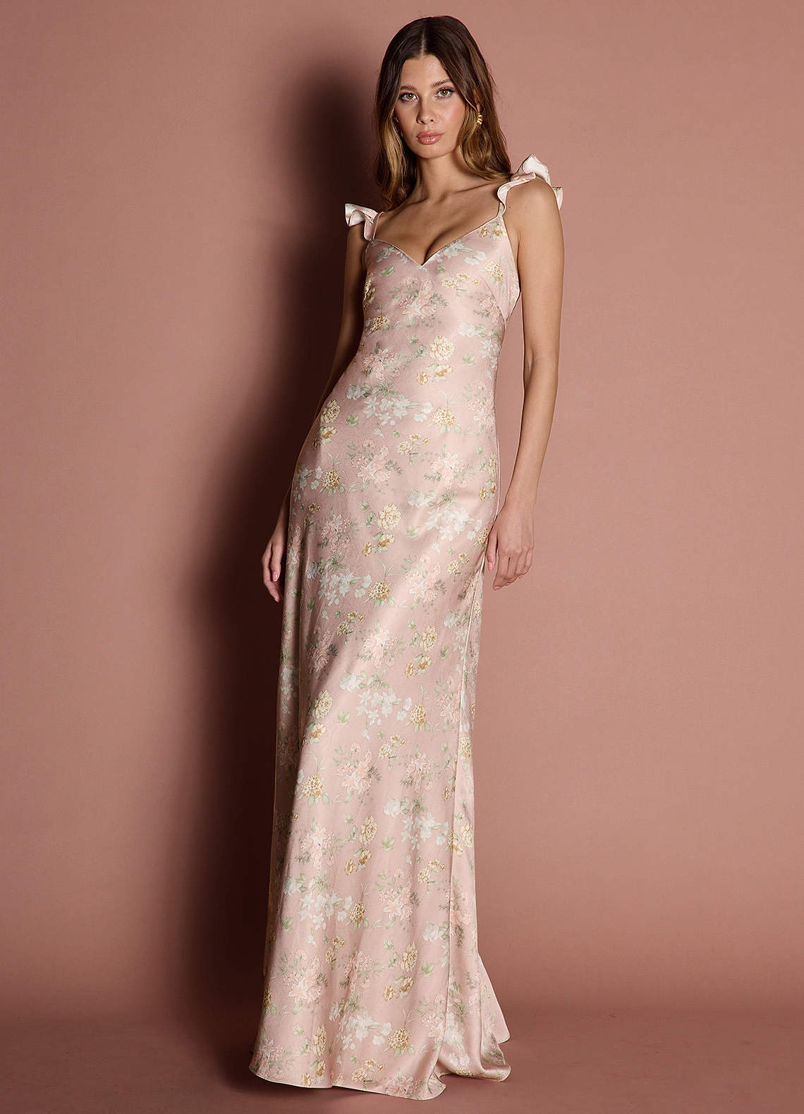 Chelsea Blush Garden Print Maxi Dress image1