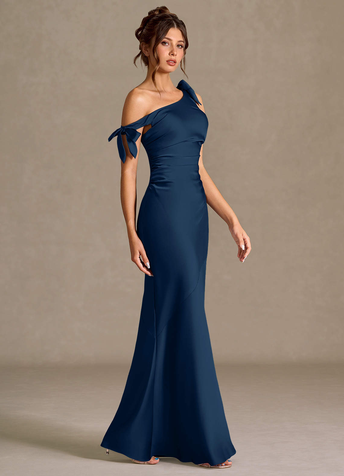 Willow Navy Maxi Dress | Azazie