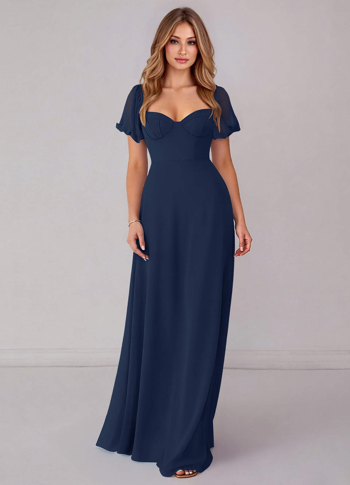 navy blue bridesmaid dresses with pockets Dark Navy Bridesmaid Dresses,Bridesmaid Dress with Sleeves,Elegant Bridesmaid Dress,BD00256, US14W / Royal Blue