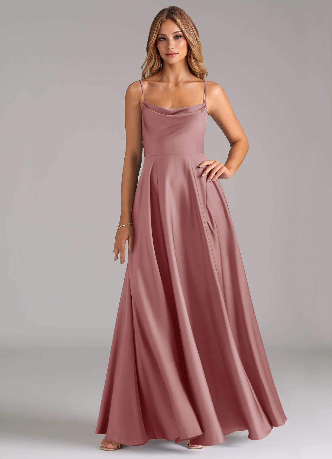 dusty rose bridesmaid dresses azazie Elle dusty rose bridesmaids