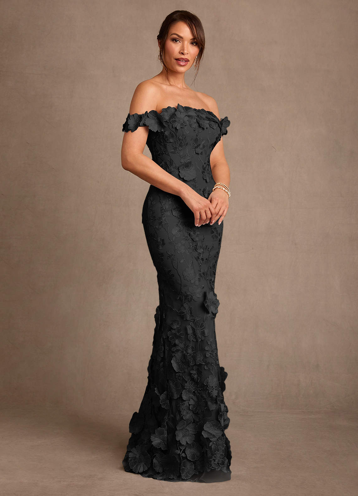 classy black leather dress V-Neck Black Sheer Lace Corset Mermaid Prom Dress with Slit – FancyVestido