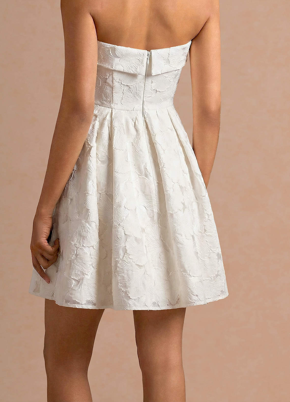 Quessia French White Mini Dress image5