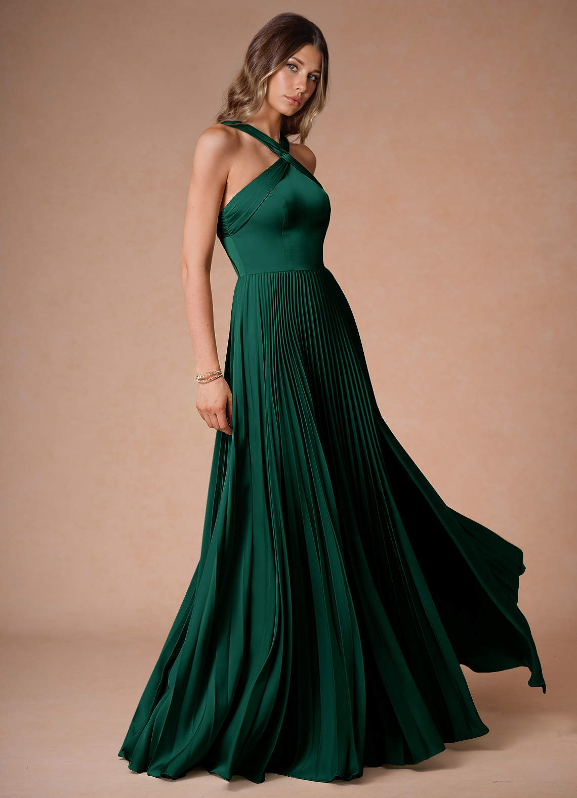 Teresa Hunter Green Maxi Dress Ready to Ship | Azazie