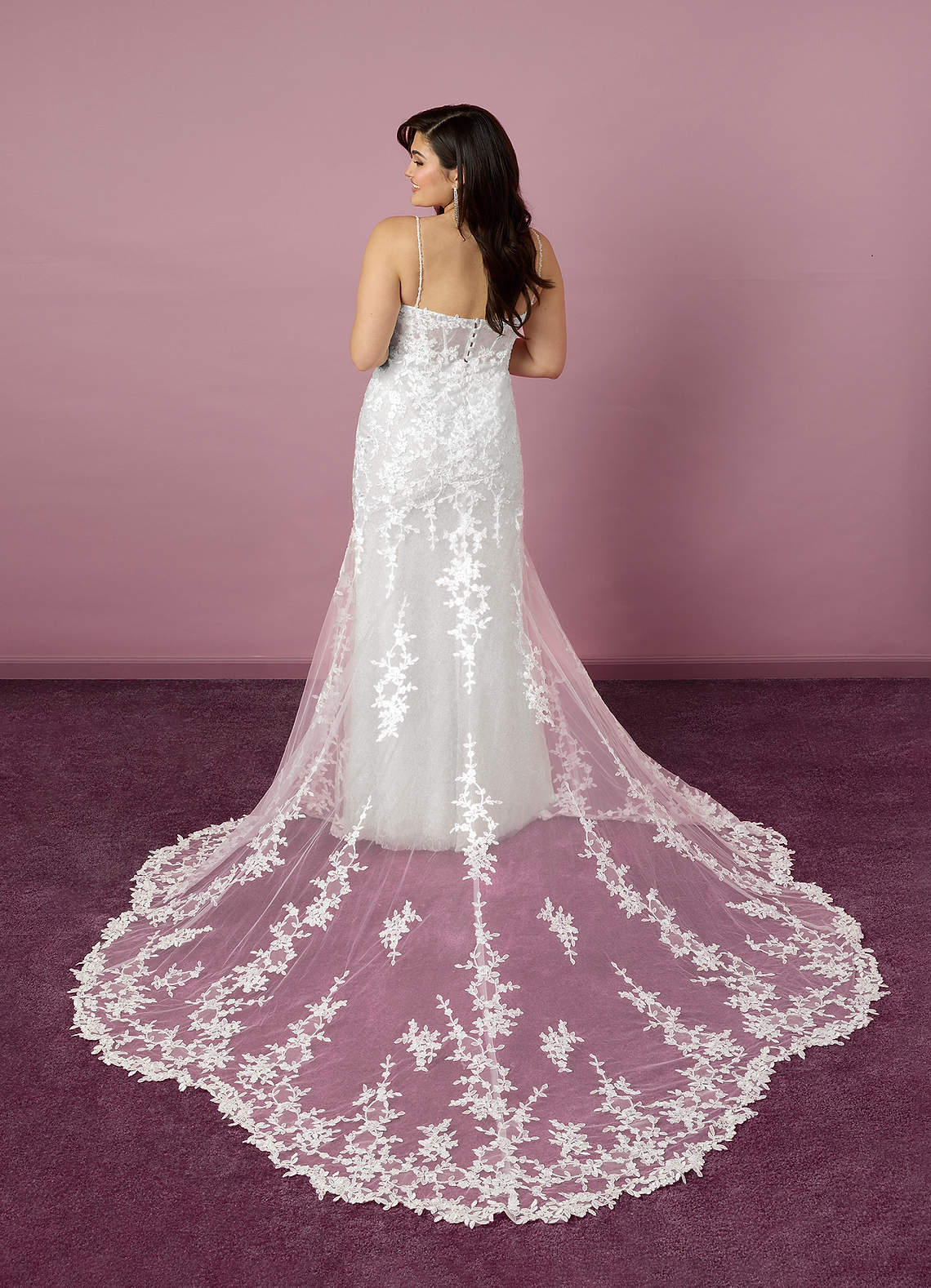 Barbie ♥ Azazie Wedding Dresses Mermaid Sequins Tulle Cathedral Train Dress image6