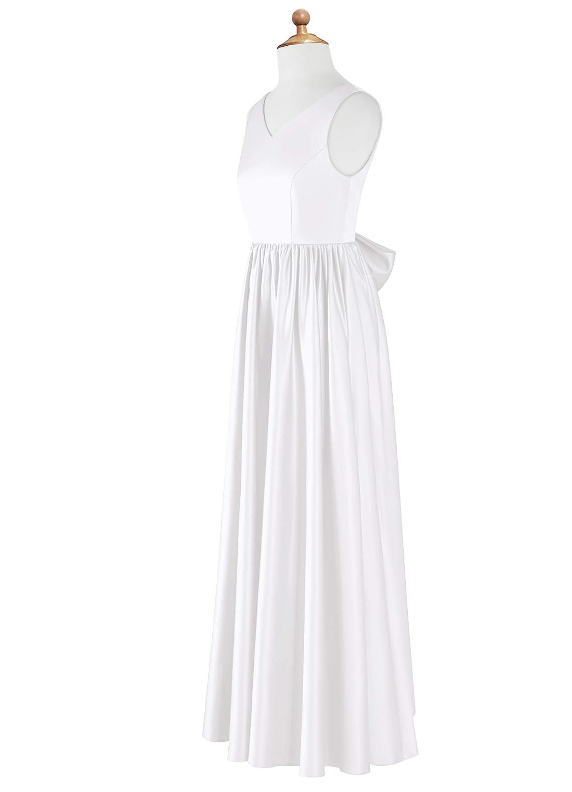 White Azazie Hathaway Junior Junior Bridesmaid Dresses | Azazie