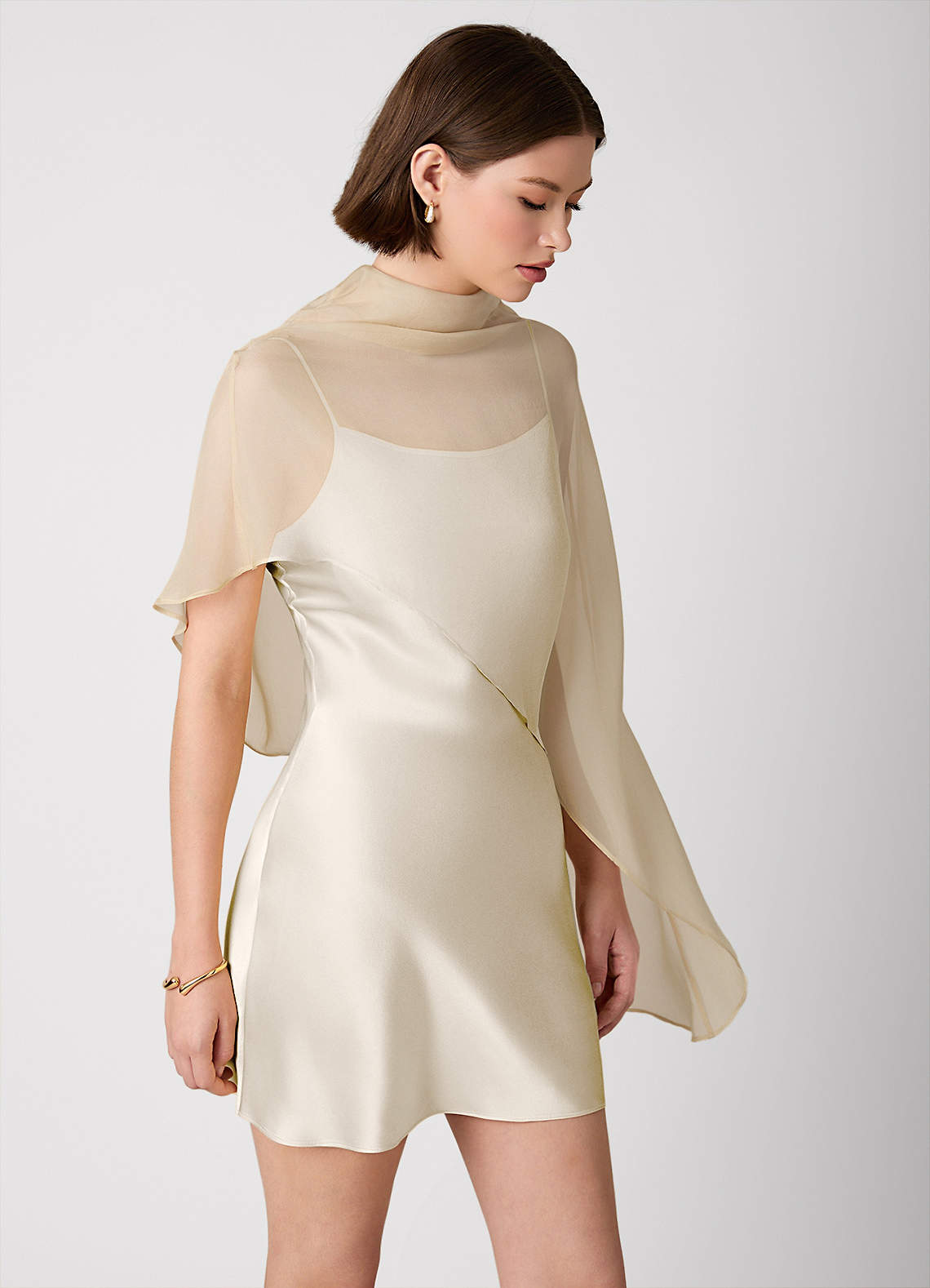 white silk mini dress Thats So Fetch | | ready dress with a strapless neckline (with hidden no OTM Exclusive: Bridal Silk Faille
