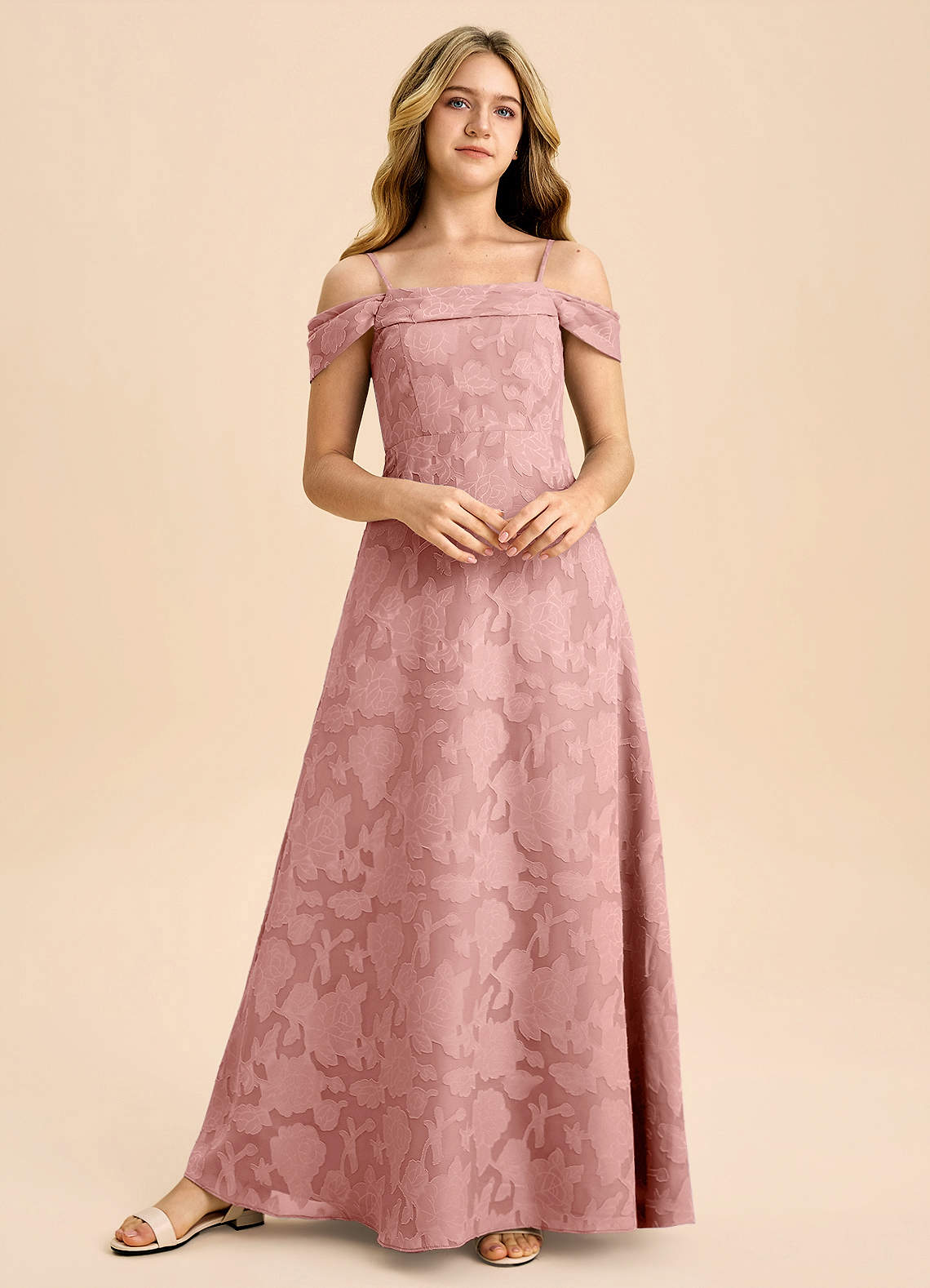 open lace back dress Rosalie Floral Chiffon Maxi Dress - Purple