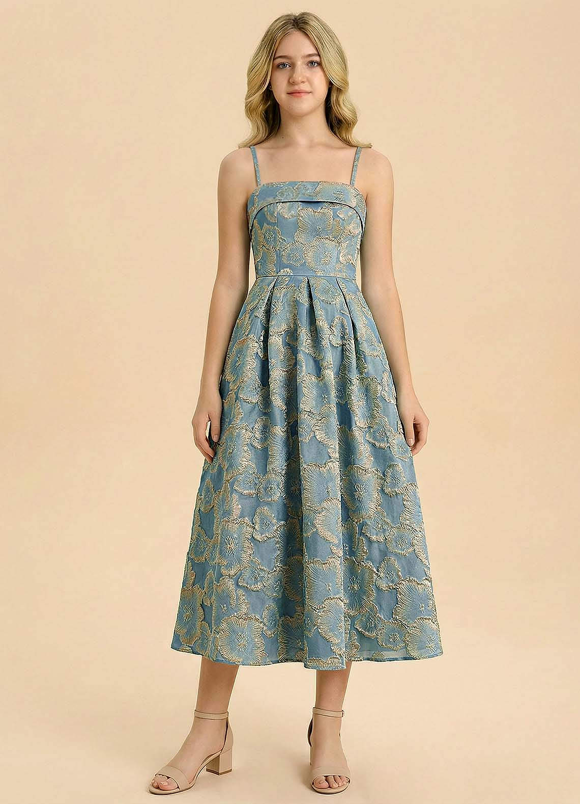 front Azazie Florentine Junior Formal Dress