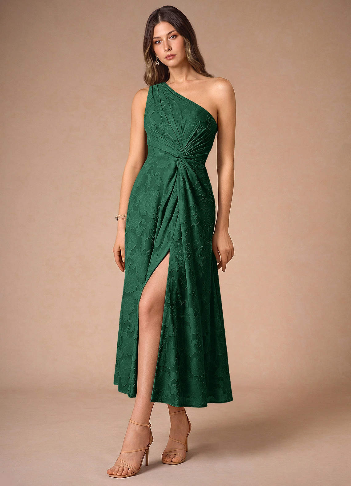 Hermosa Emerald Green Midi Dress