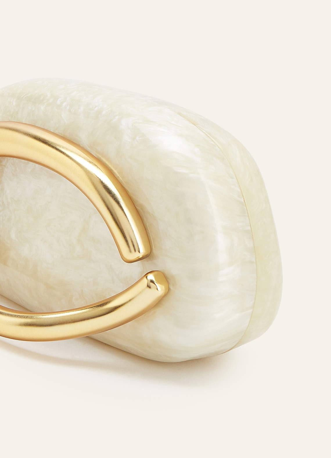 front Pearlescent Acryllic Clutch
