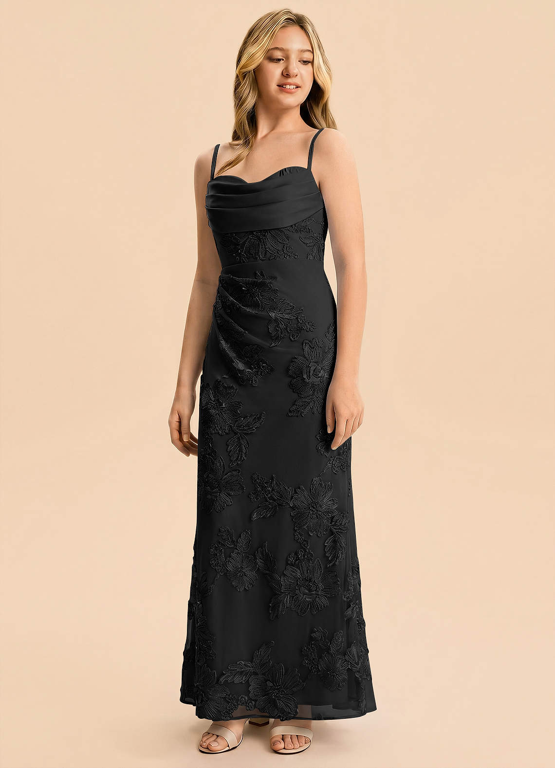 front Azazie Kylie Junior Formal Dress