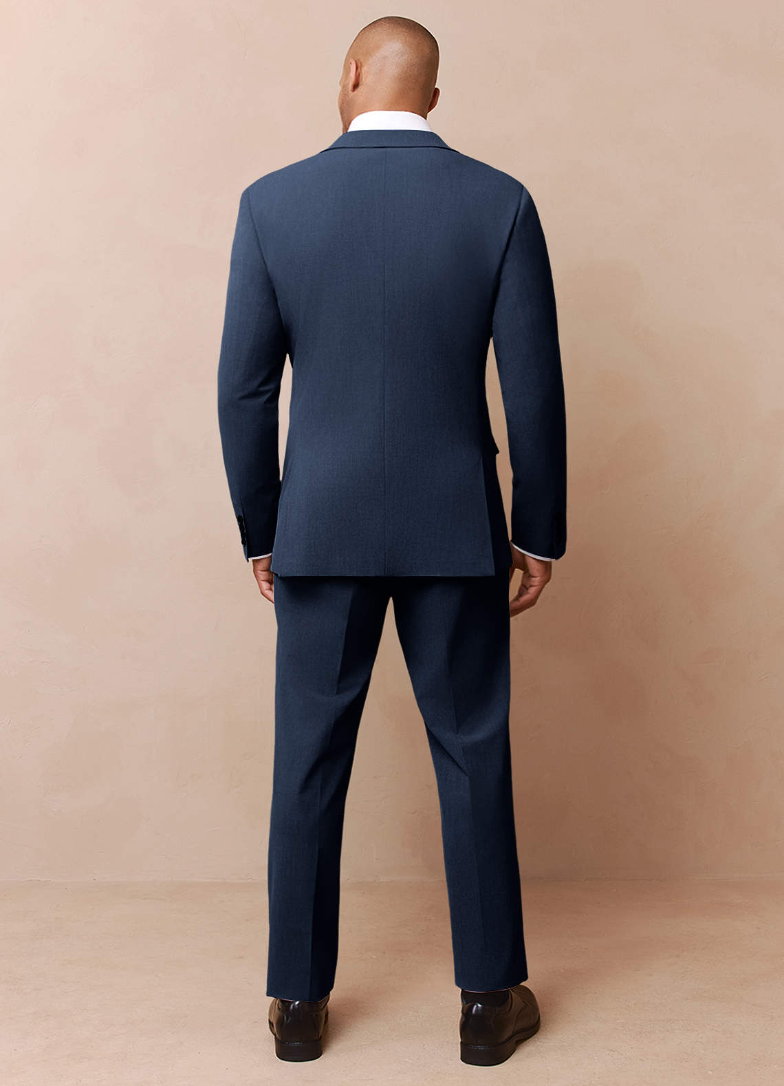 front James Dark Navy Structured Stretch Suit