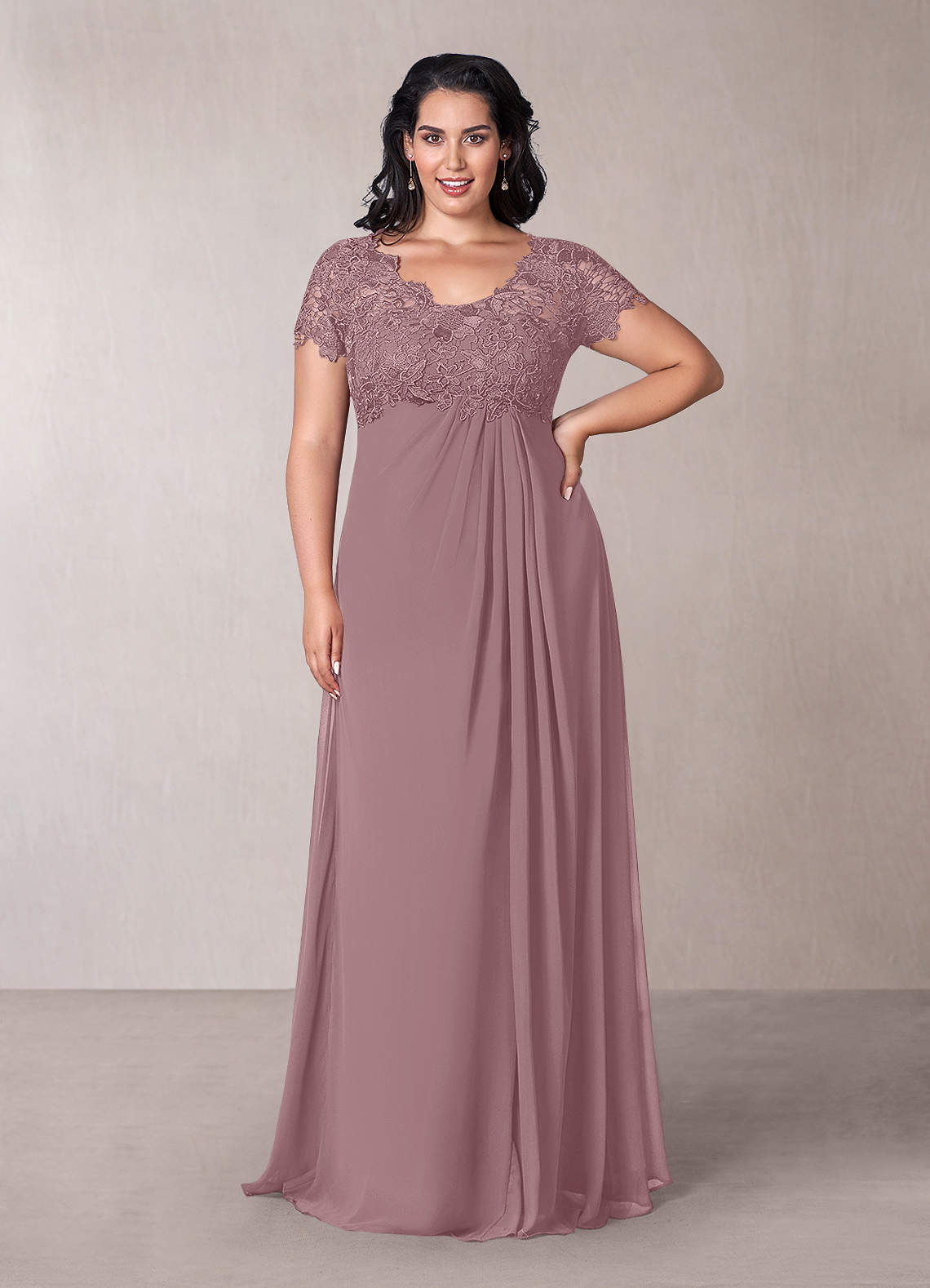 Dusty Rose Azazie Angelou Mother of the Bride Dress Mother of the Bride  Dresses | Azazie