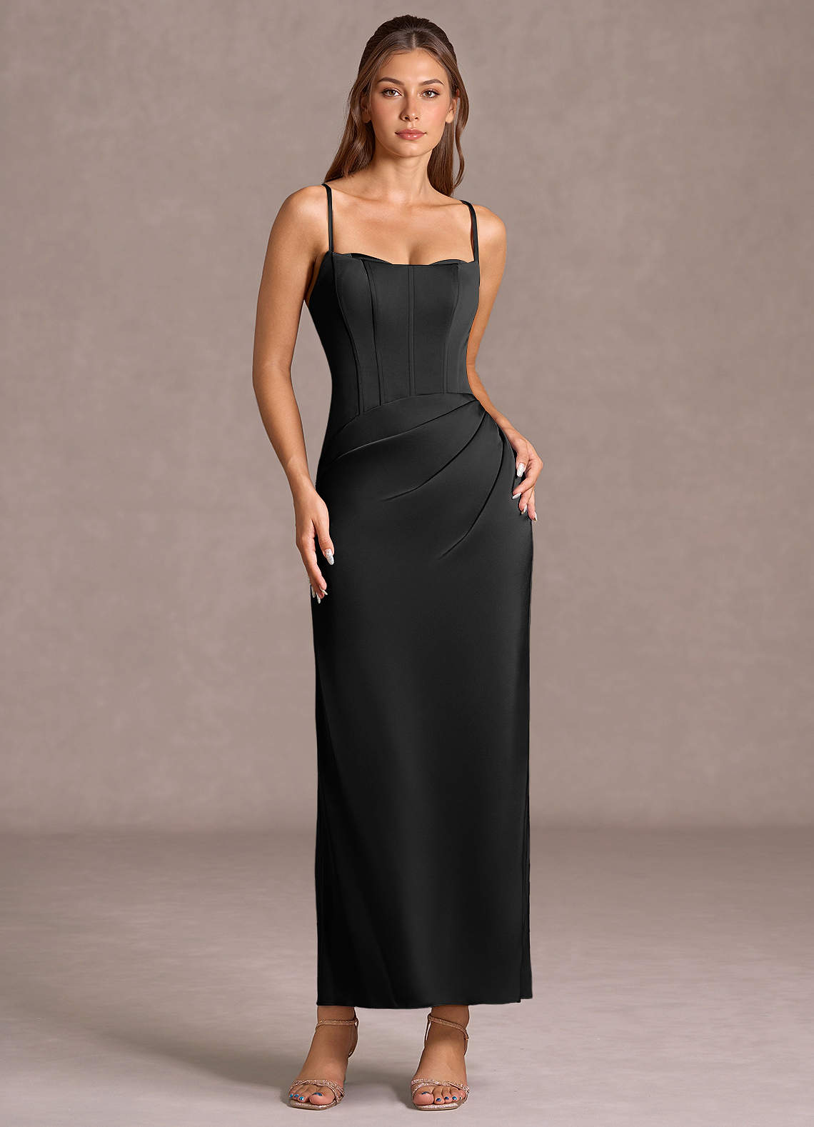 Lina Black Maxi Dress Ready to Ship | Azazie