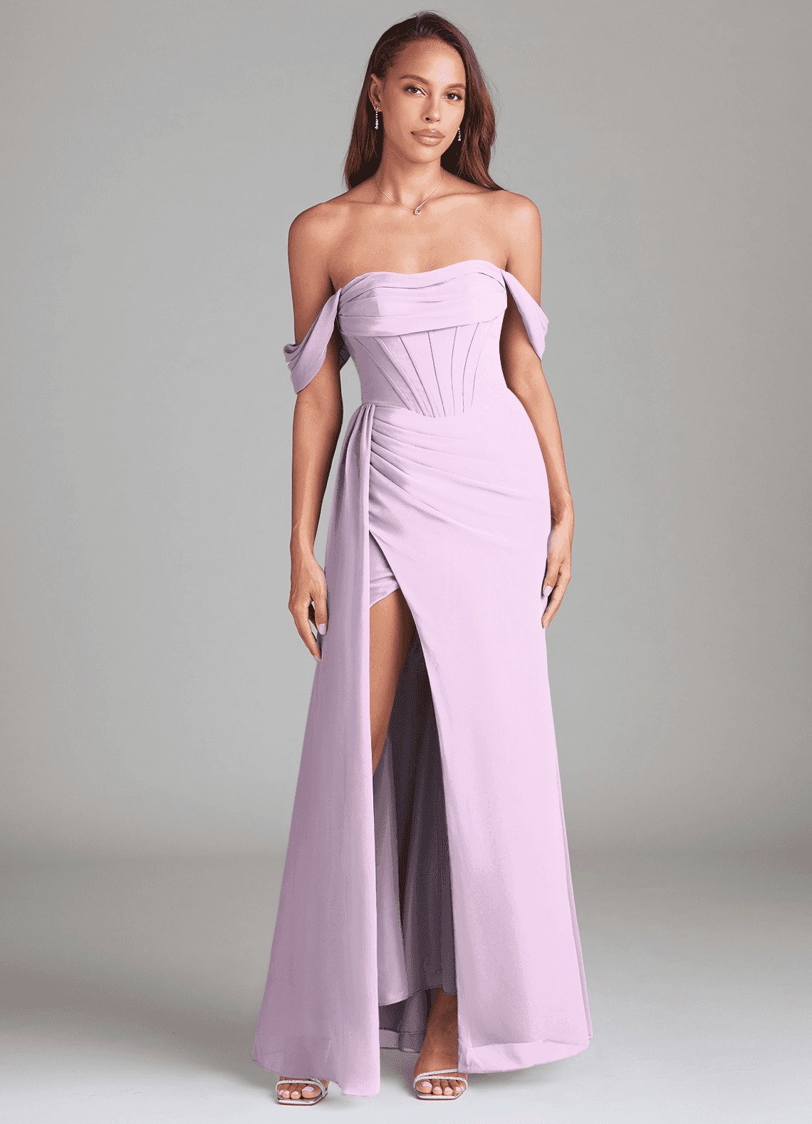 Azazie Amyra Lilás Fosco Vestidos de madrinha Azazie