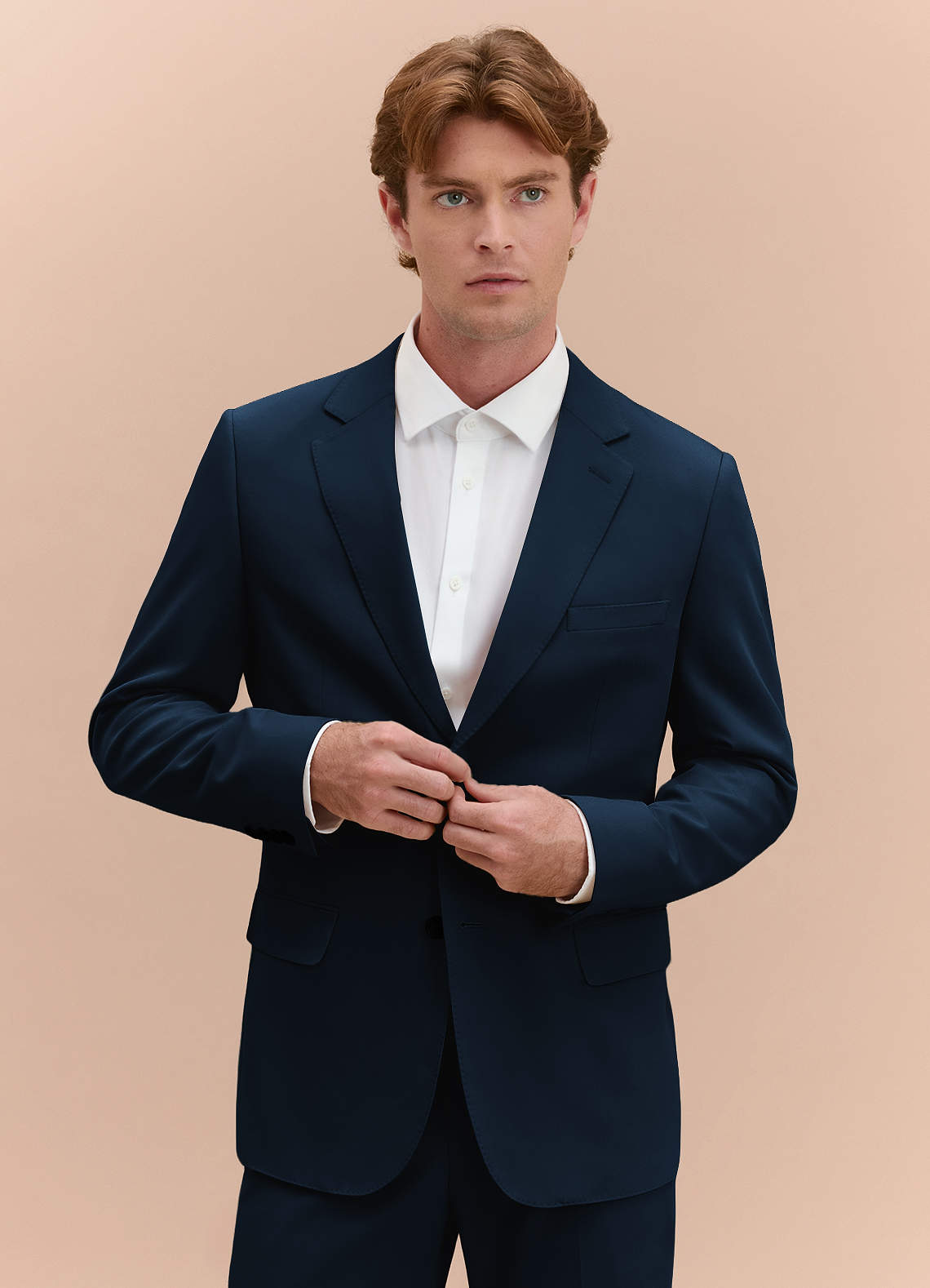 front William Navy Blue Comfort Blend Suit