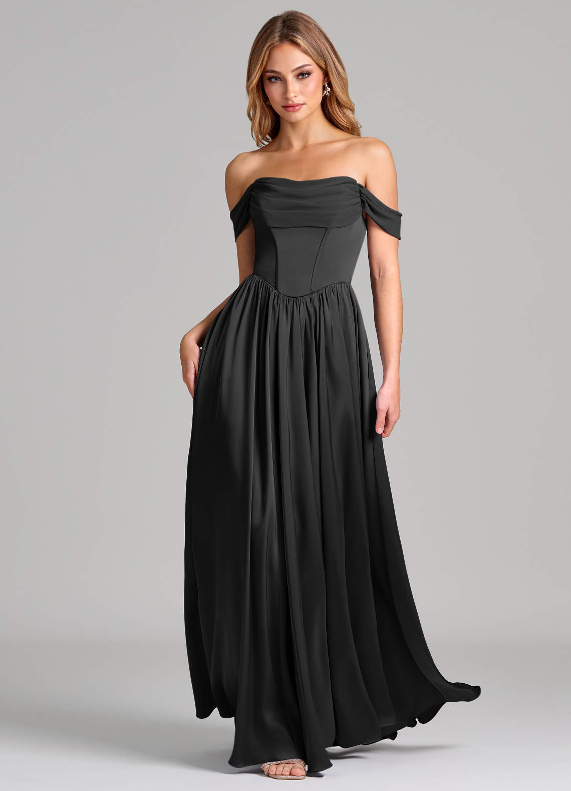 womens formal midi dress Ruched Jersey Midi Dress for Tall Women in Black S / Extra Tall / Black