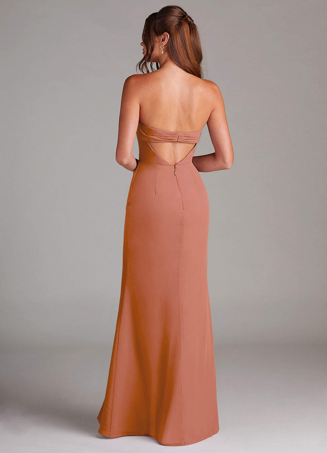 Azazie Leonis Bridesmaid Dresses MAI TAI Sheath Strapless Chiffon Convertible Dress image4