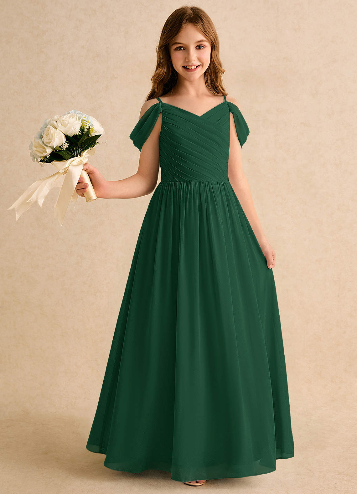 dark green girls dress Dark Green Flower Girl Dresses
