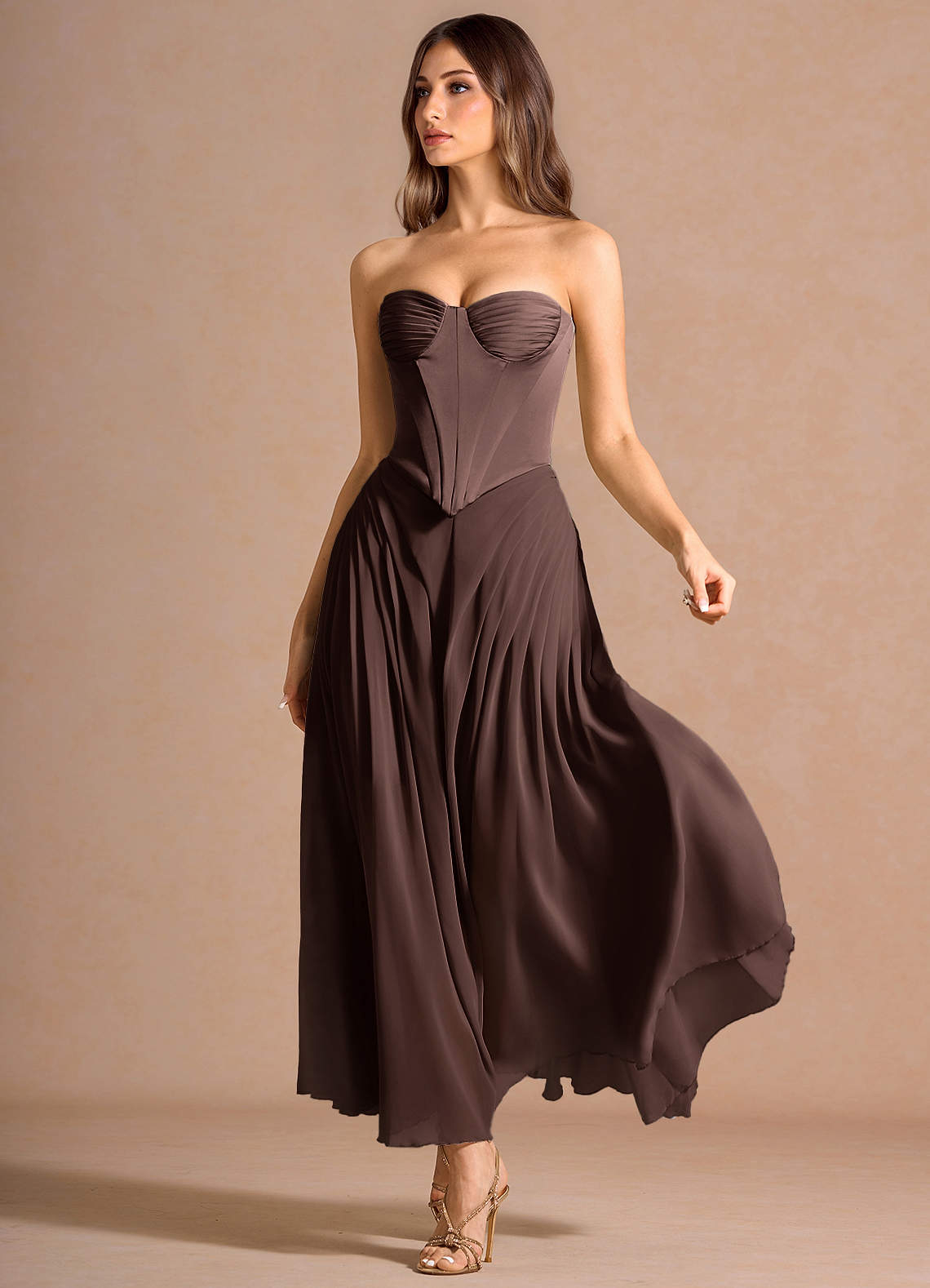 9★新品★ et.UNiVER　Eclipseドレス　サンプル品 Doralyn Truffle Two Piece Set | Azazie CA