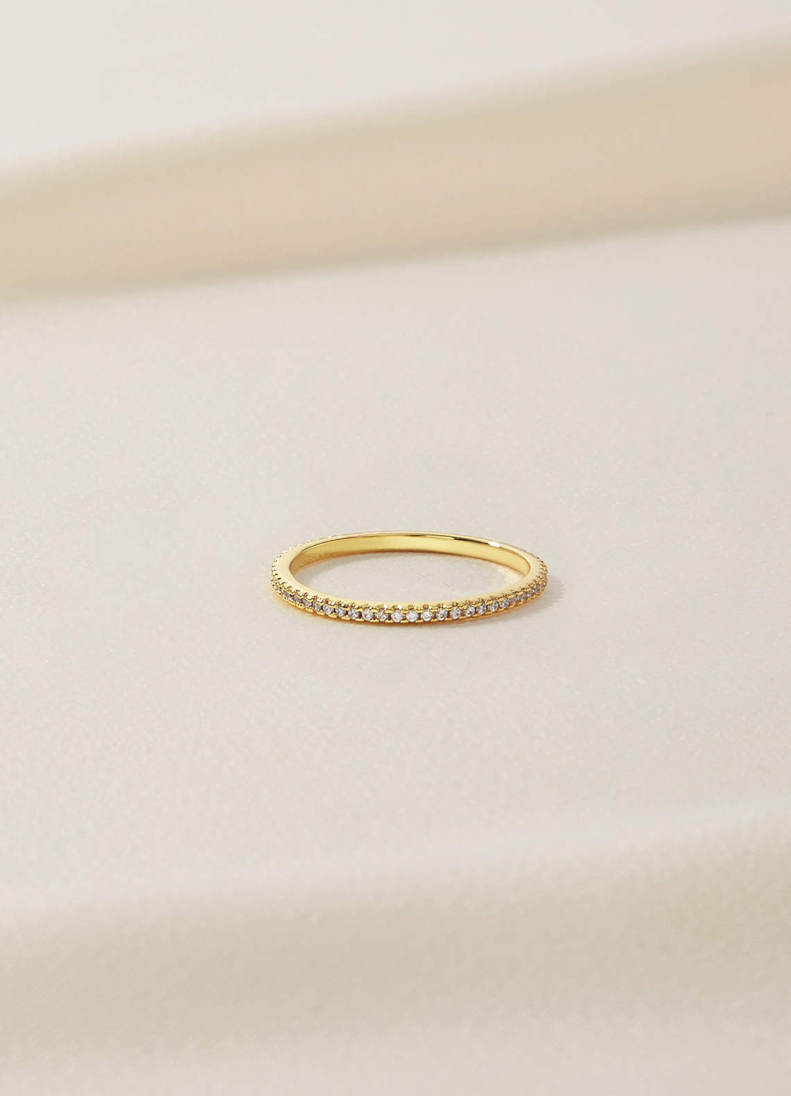 front Rhinestone Eternity Band