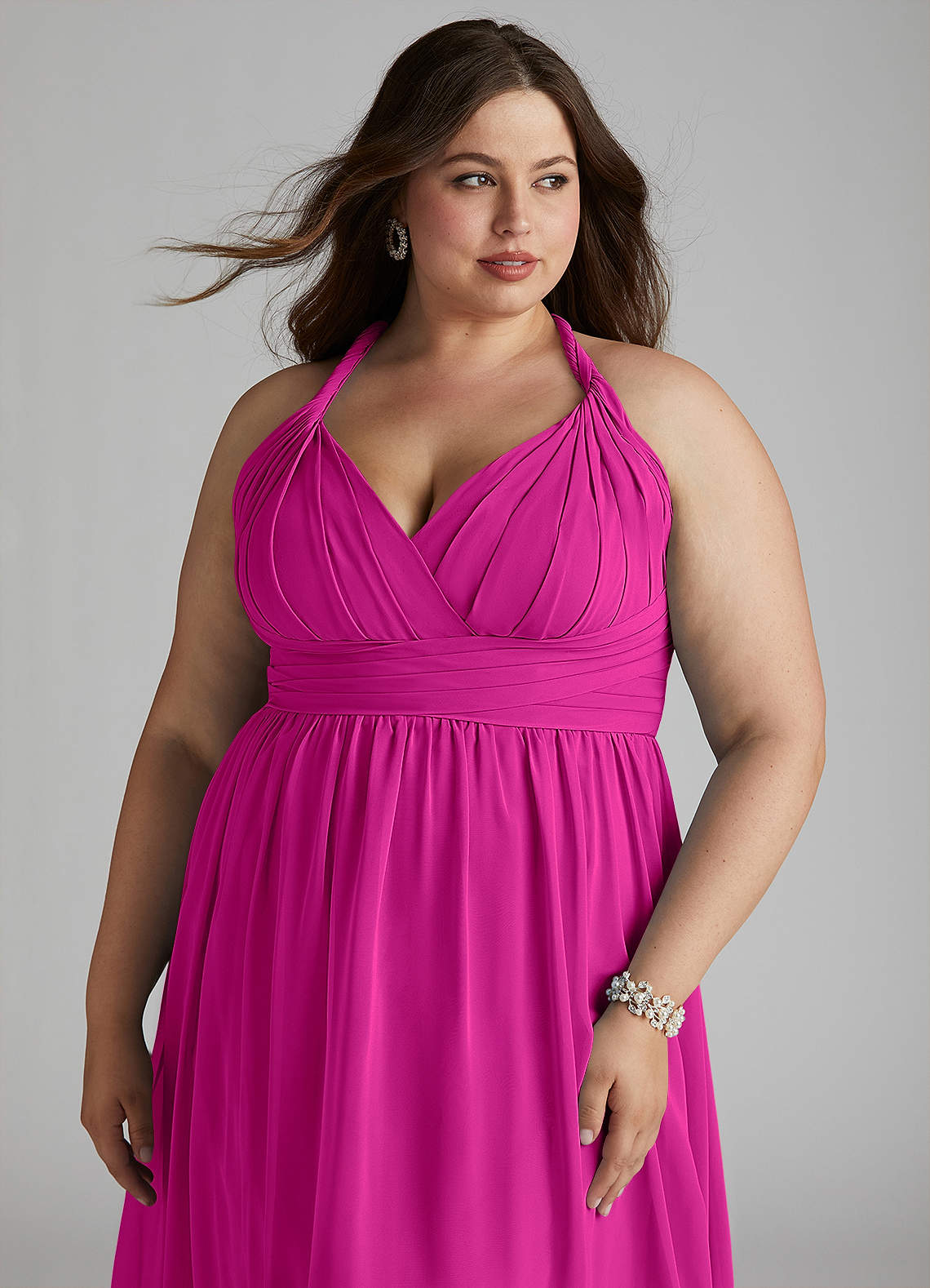 knee length dresses for ladies Hot Pink Pleated Midi Dress with Tie Waist – AX Paris