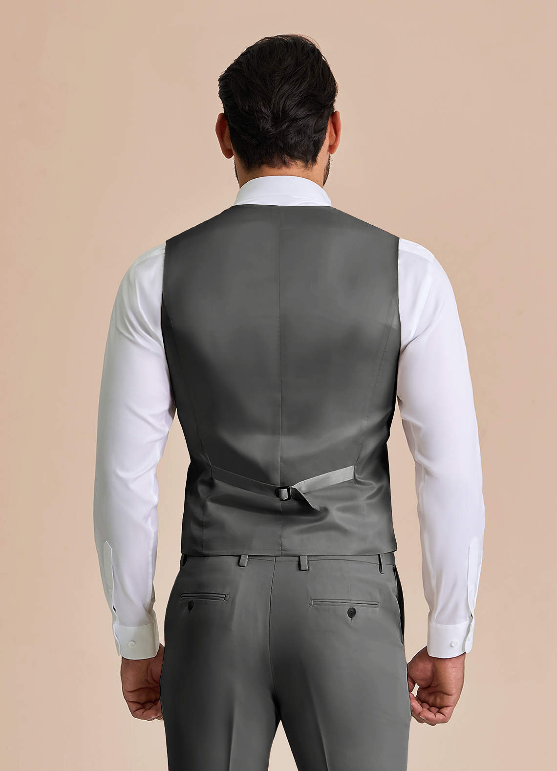 front William Charcoal Comfort Blend Suit Vest