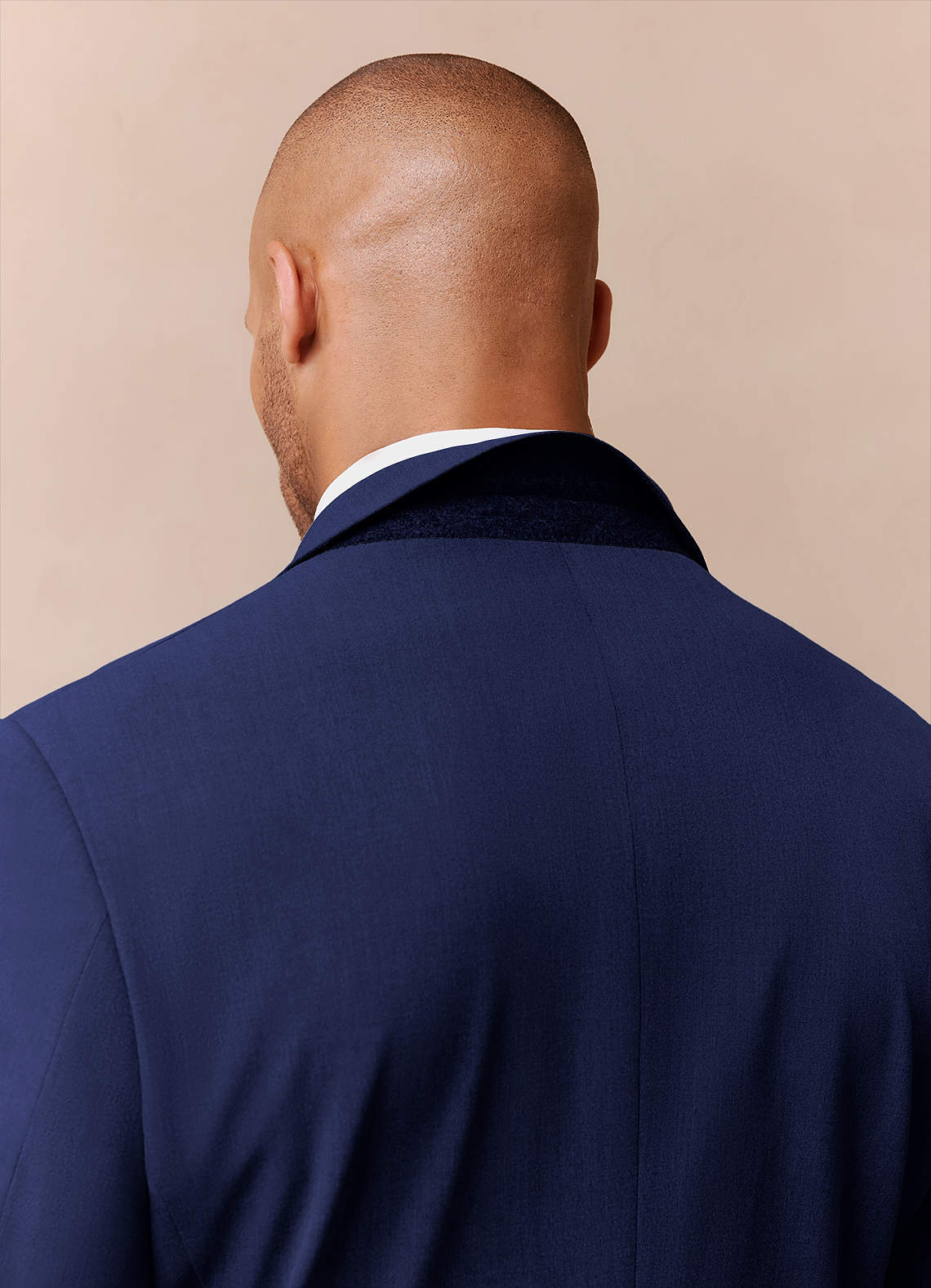 front Savile Blue Wool Blend Suit Jacket