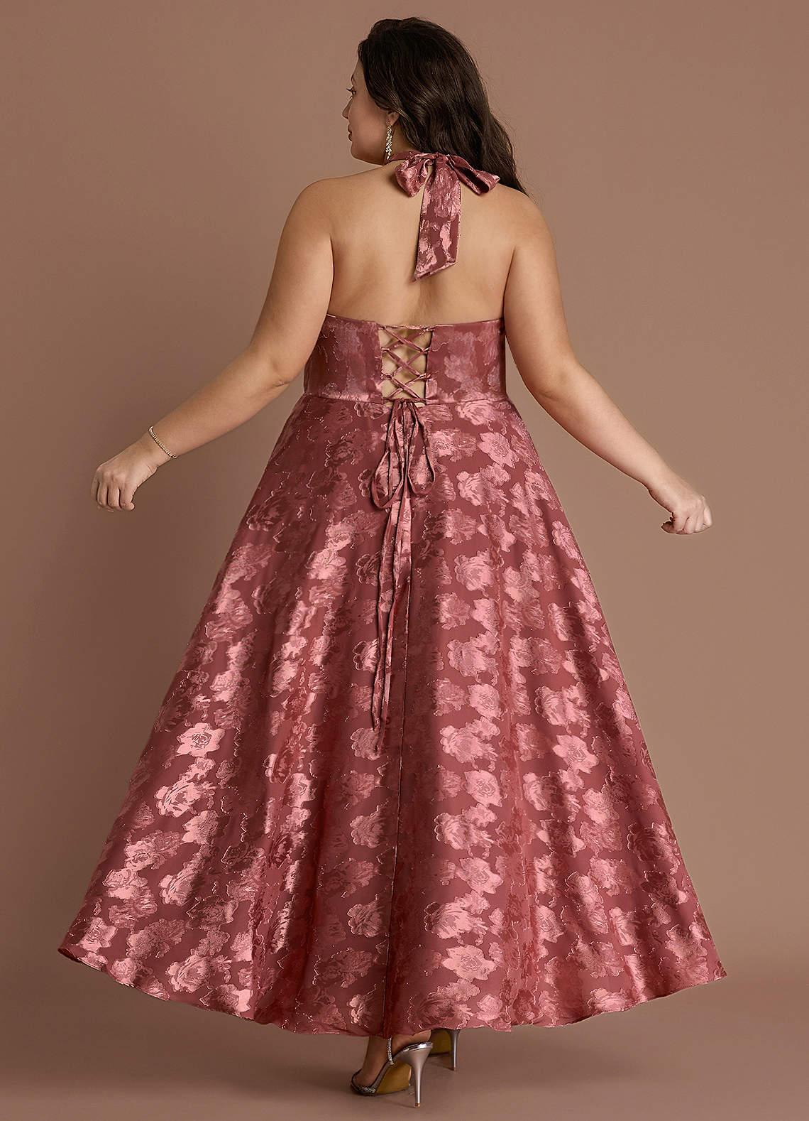 Isabeau Vintage Rose Midi Dress Azazie