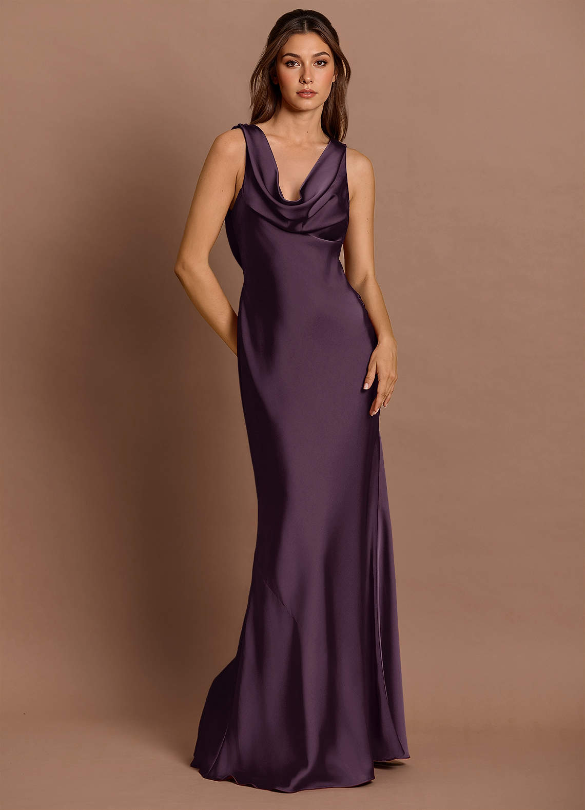 Cheryl Dark Purple Maxi Dress image1