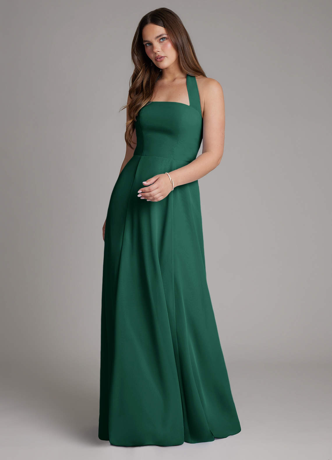 formal green dresses for sale Portia And Scarlett 21218 Prom Long Dress Puffed sleeve Neckline Formal Elegant Emerald Green Dress