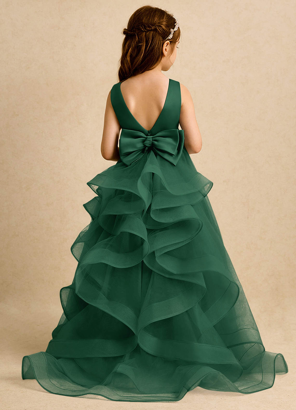long sleeve green velvet bridesmaid dress Lavetir Dusty Sage Sheath/Column V-Neck Long Sleeves Velvet Ruched Evening Dresses with Side Slit 2026 main image 0