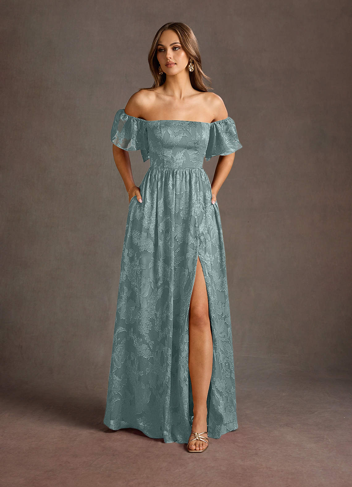 Airelle Powder Blue Maxi Dress image1