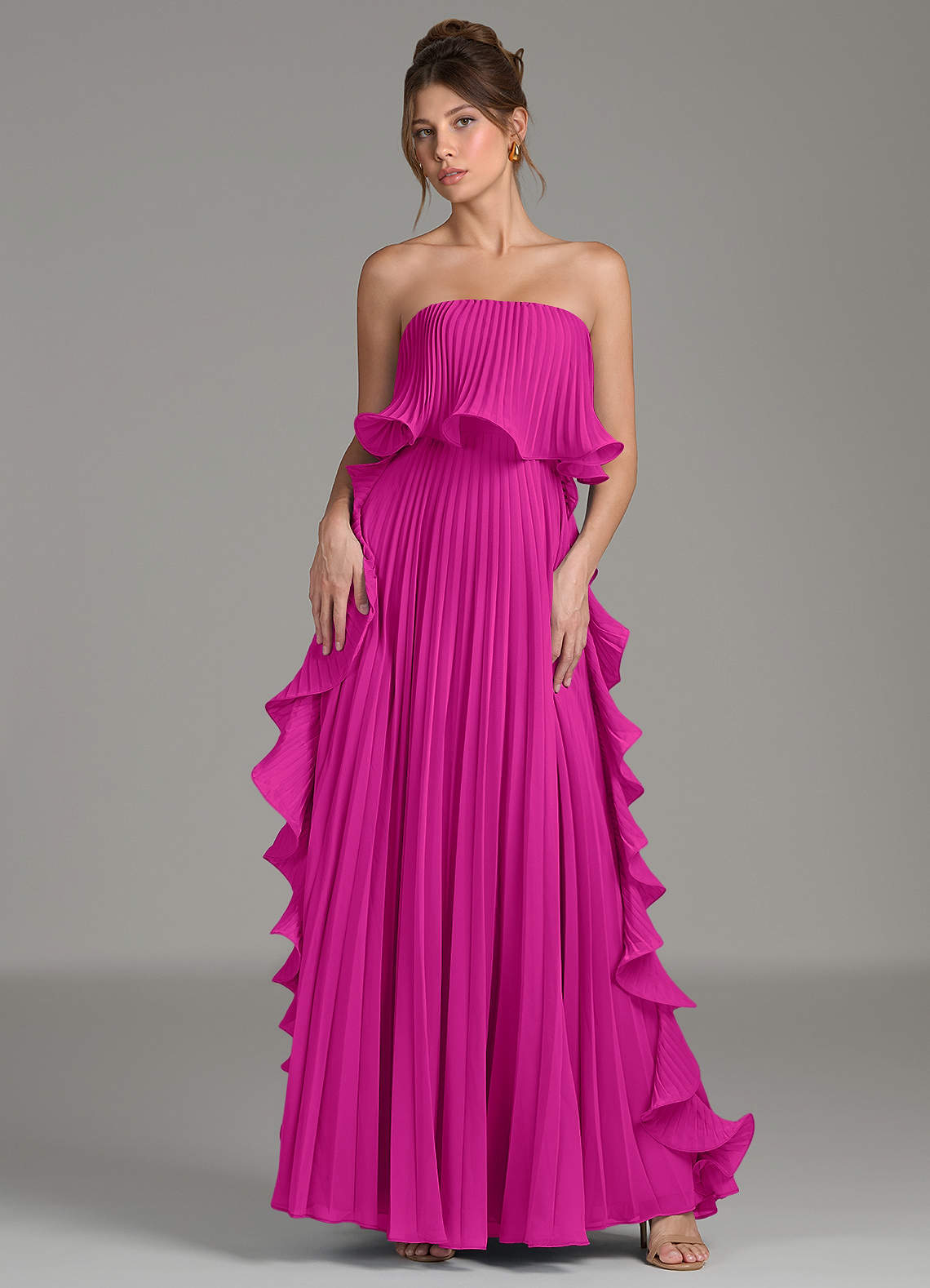 Azazie Alexia Fuchsia Chiffon Bridesmaid Dresses