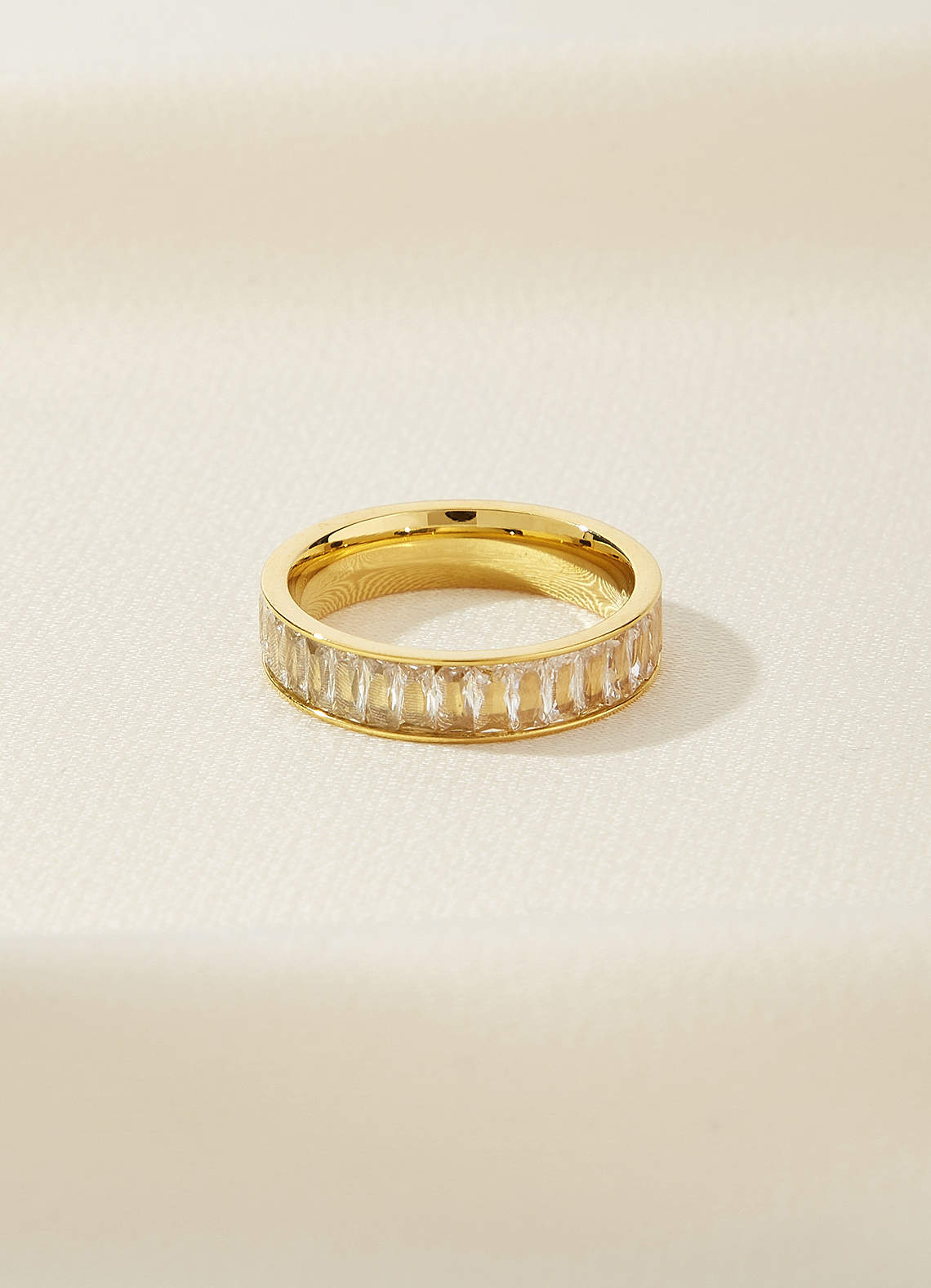 front Pavé Eternity Band