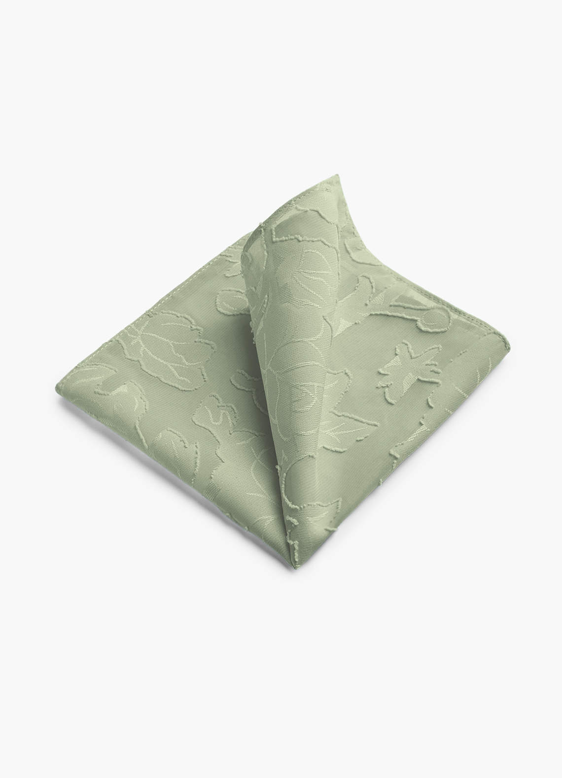 front Floral Burnout Pocket Square Set– 4 Pieces