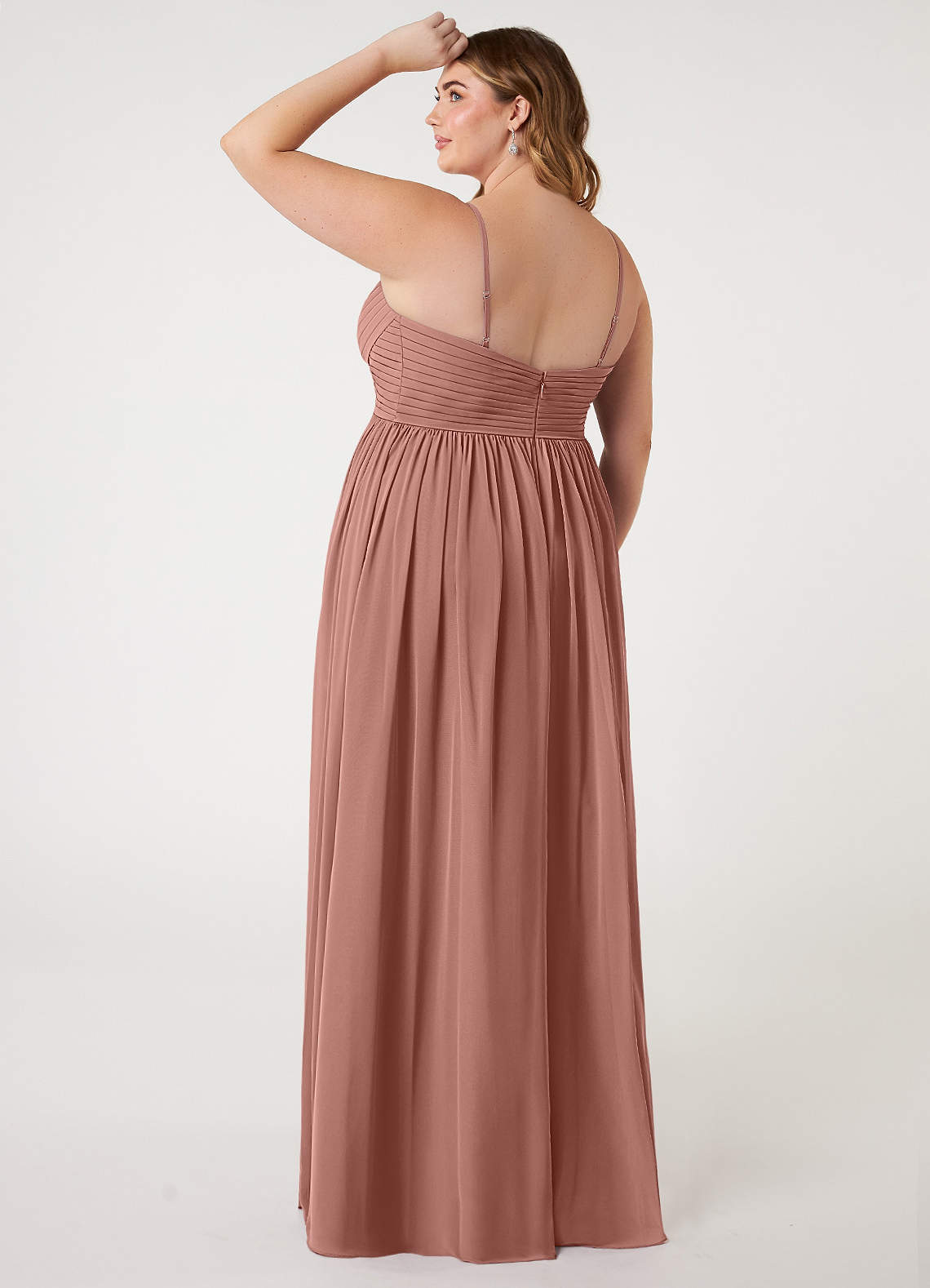 Azazie Alia Cedar Rose Chiffon Bridesmaid Dresses | Azazie