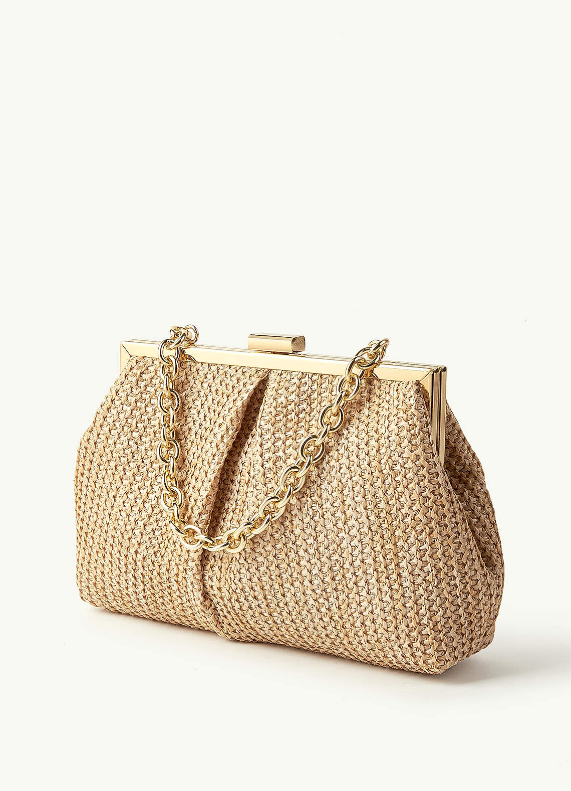 front Straw Woven Handbag