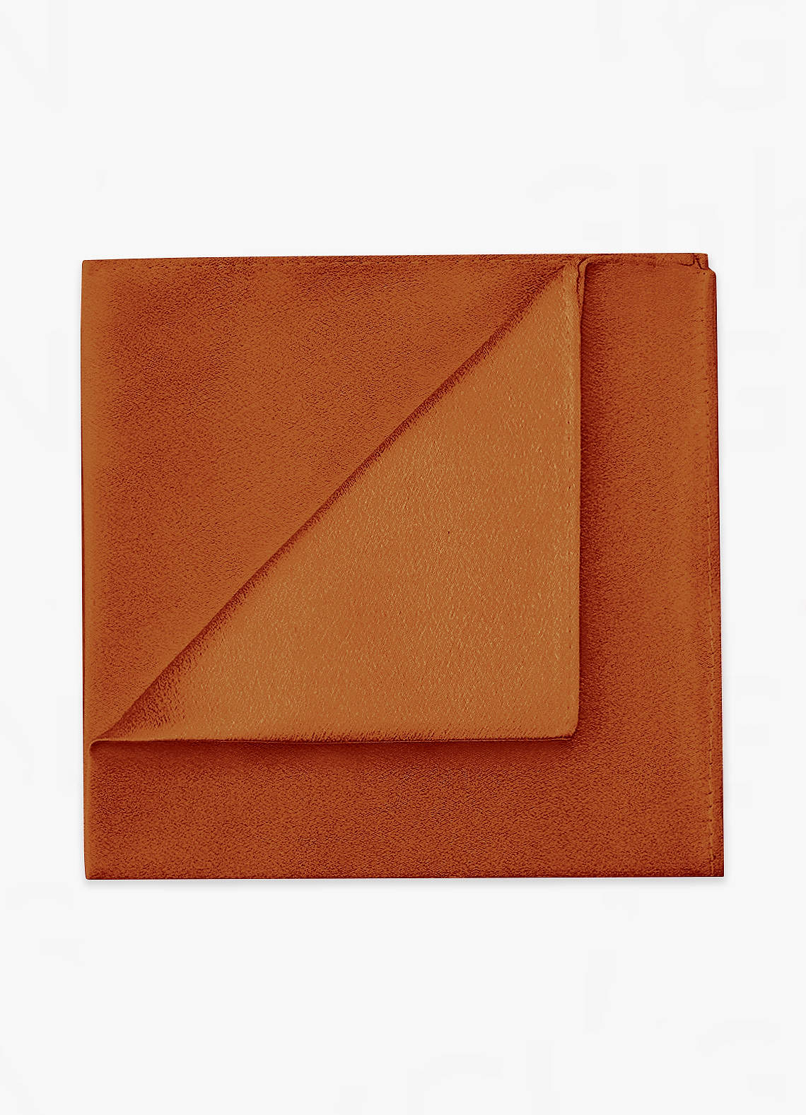 front Metallic Satin Pocket Square