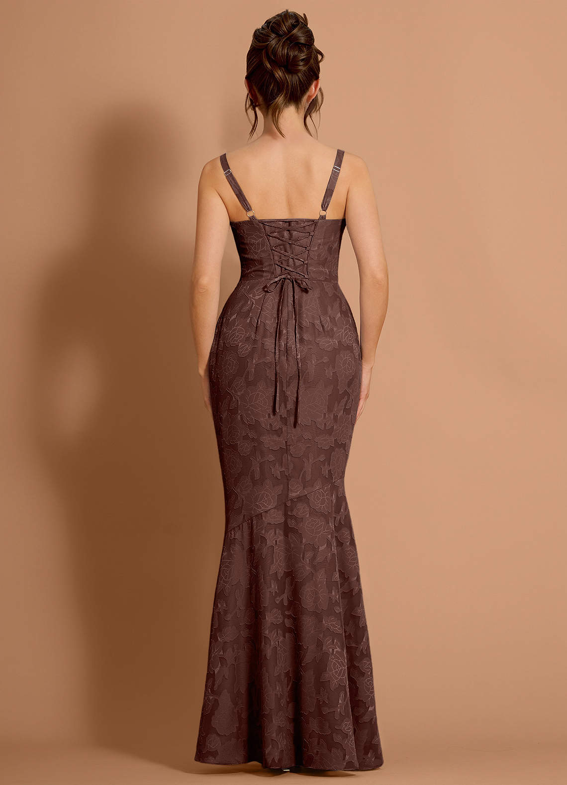 Aubrey Mocha Coco Maxi Dress | Azazie