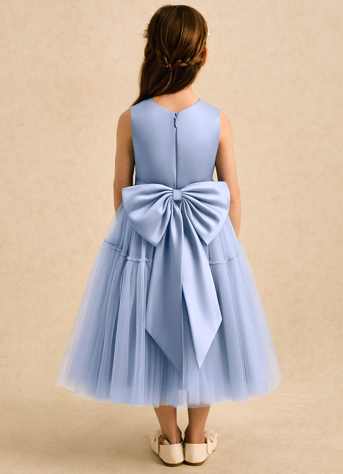 ice blue tea length dress Cute Ice Blue Tea Length Prom Dress Senior Graduation Dress