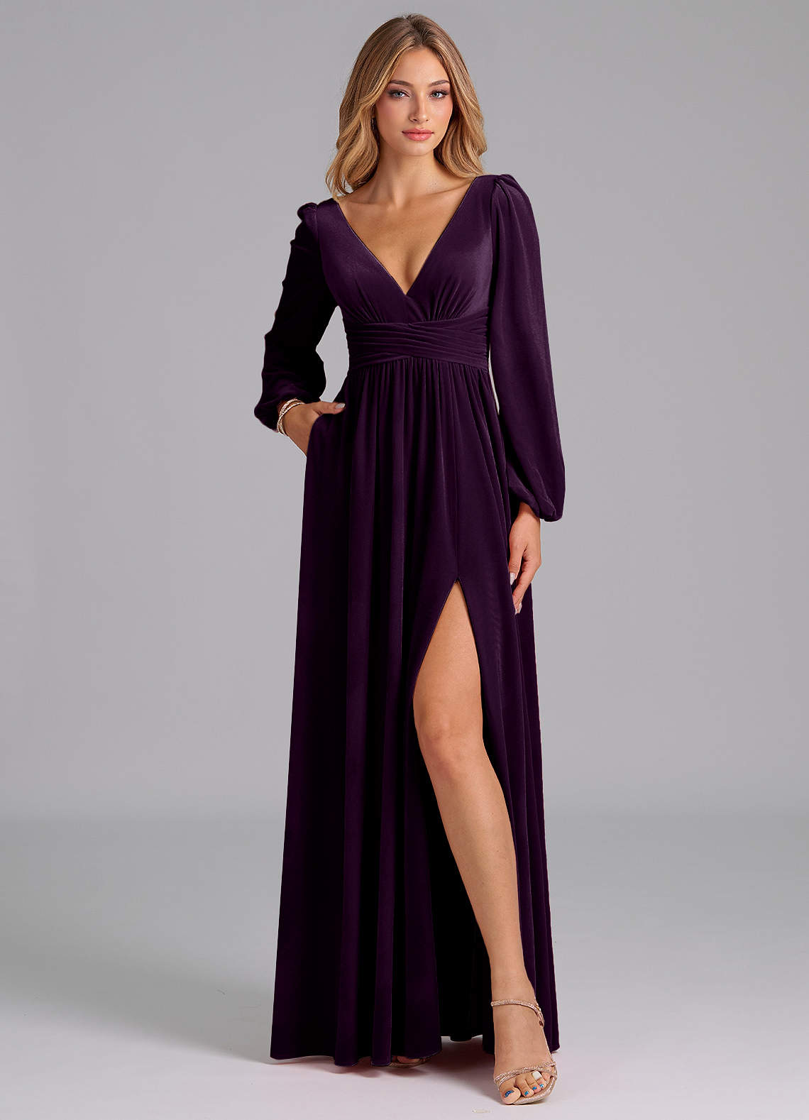 purple velvet bridesmaid dresses Azazie Norah Carine Blazer Dress by size_40s Velvet Colors:Teal Green 703 practical side pockets